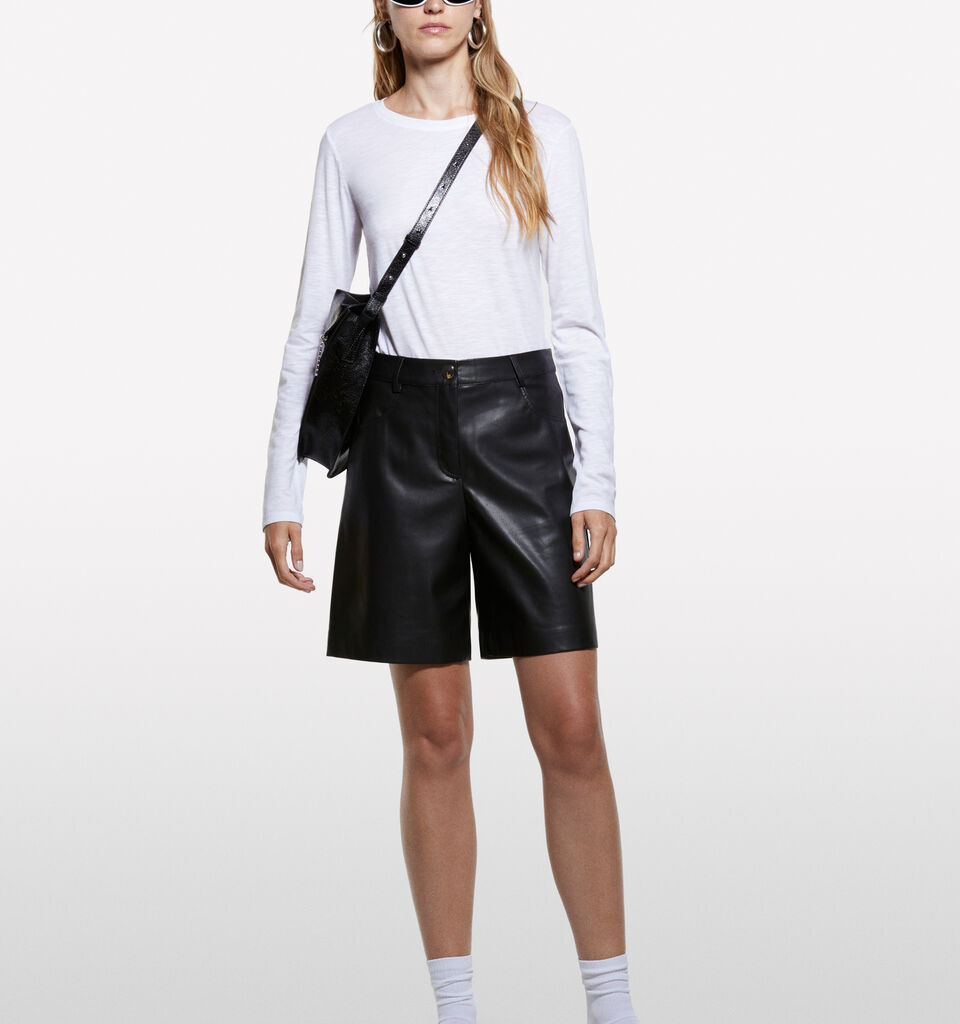 T-shirt blanc à manches longues - t-shirts à manches longues pour femme - Blanc | Sisley image number 1